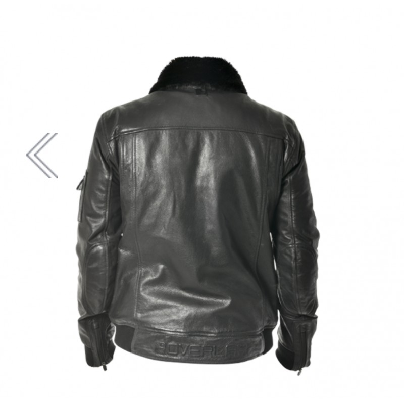 Overlap Taylor Black Leather Jacket - Bikeworld Ireland